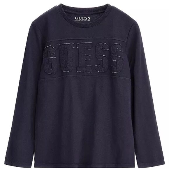 GUESS Big Boys Cotton Jersey Tonal Embroidered Patch Logo T-shirt 12 - Picture 1 of 4